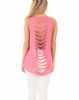 nadasha women's sleeveless back hollow holes yoga vest tops